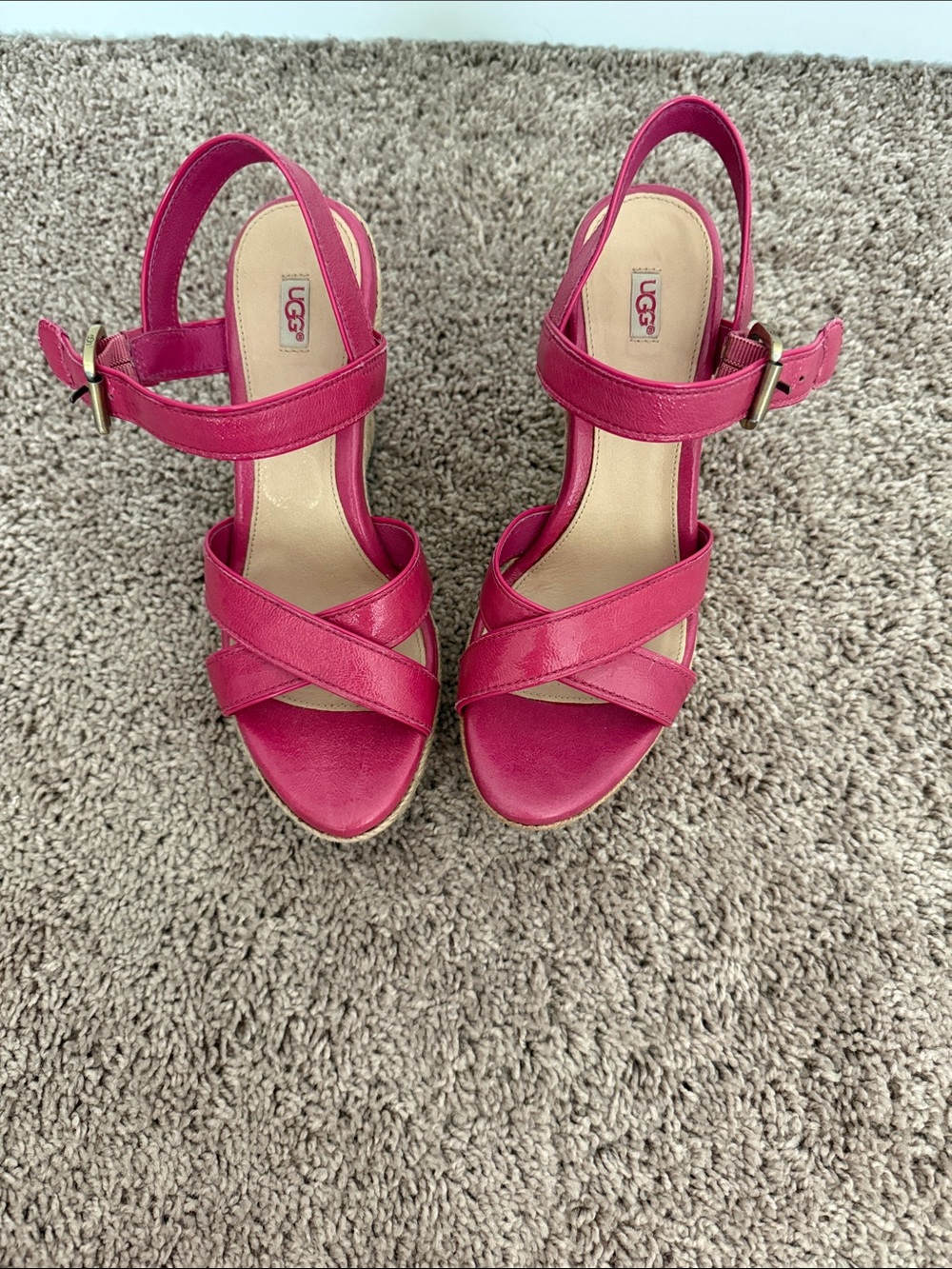 Ugg Australia Women's Jackilyn Patent Leather Platforms & Wedges